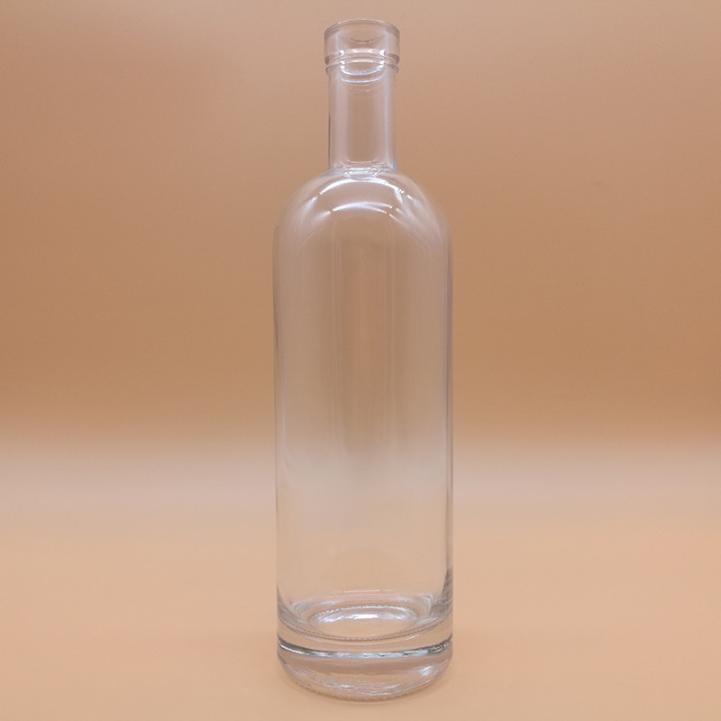 Botellas de vidrio de alcohol de 500 ml con color congelado/transparente/pintado