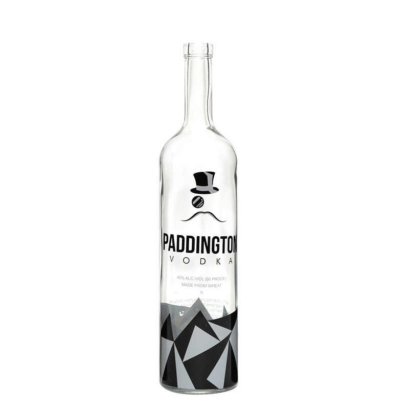 Botella de vidrio de vodka de 700 ml de corcho para bebidas