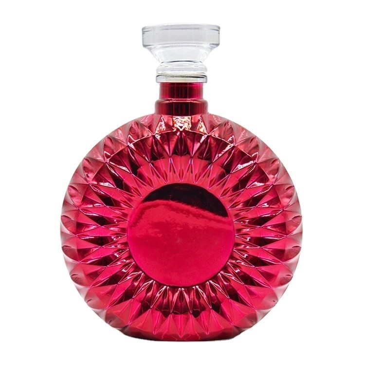 Super Flint 500ml 700ml 750ml Brandy Liquor Botellas de vidrio de vino con y diseño de moda