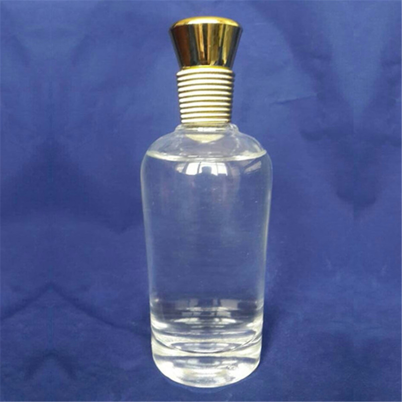 Muestra gratuita 500 ml 750 ml Botella de vidrio redonda de licor con sellado de corcho