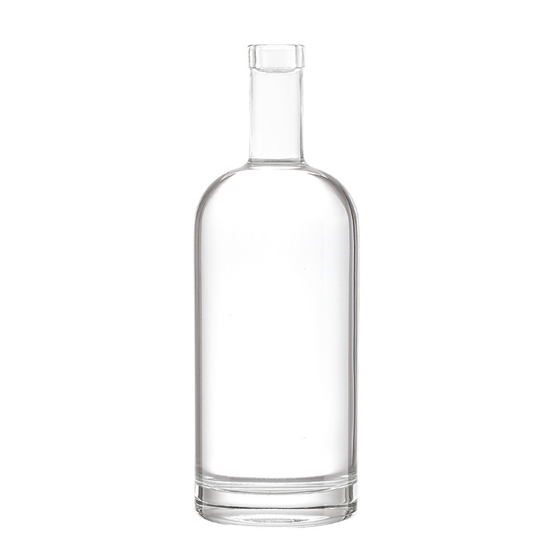Material de vidrio Super Flint Botellas de vidrio de sellado de corcho de 700 ml para vodka whisky ron