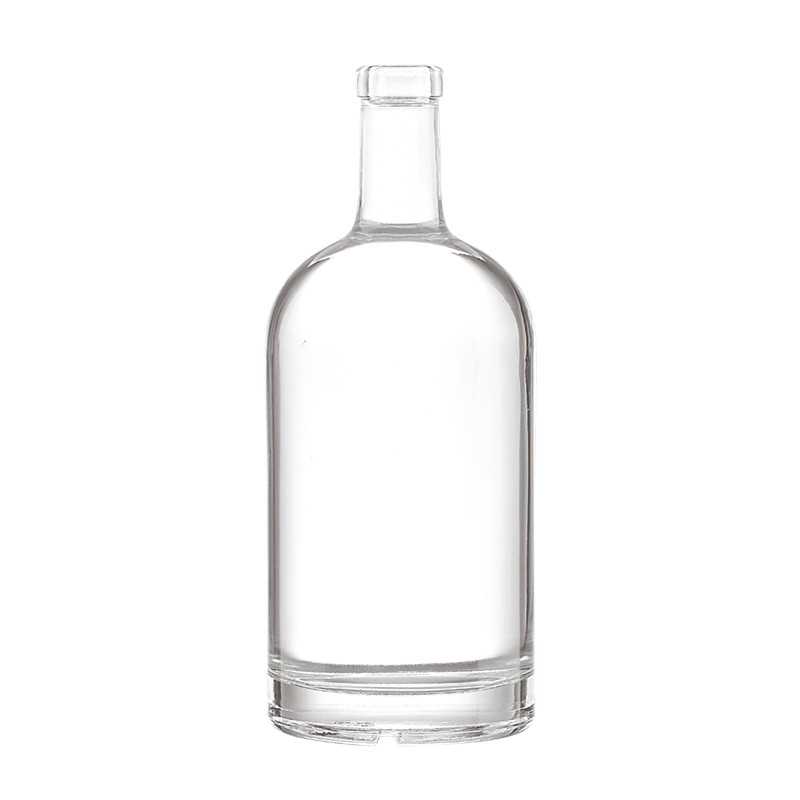 Materiales de vidrio Super Flint 200 ml 500 ml 750 ml 1000 ml Botellas de vidrio vacías con tapa de corcho