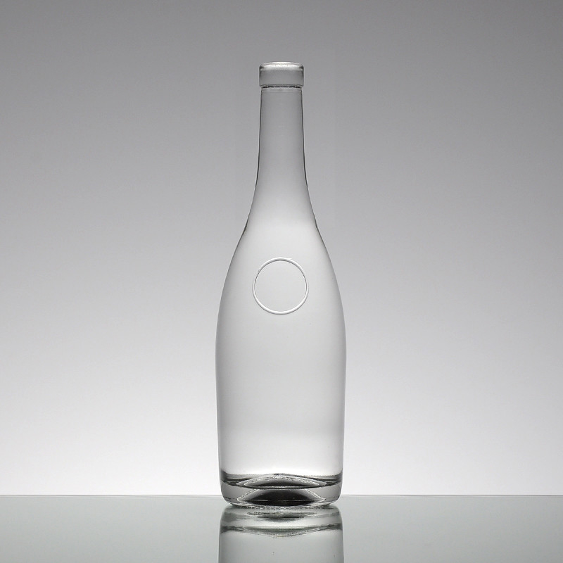 Botella de vidrio de licor a granel de 750 ml con corcho 1 litro