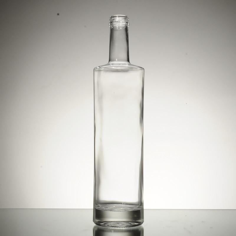 Material del cuello Botella de vidrio para vino con corchos y tapas Botella de brandy Xo vacía de 750 ml