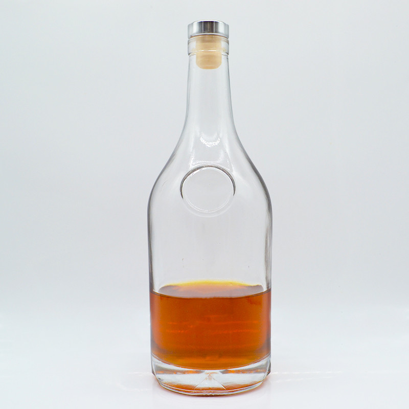 Impresión de logotipo personalizado Botella de vidrio mini de 50 ml para patrón Tequila a granel 50cl 750ml Gin Vodka