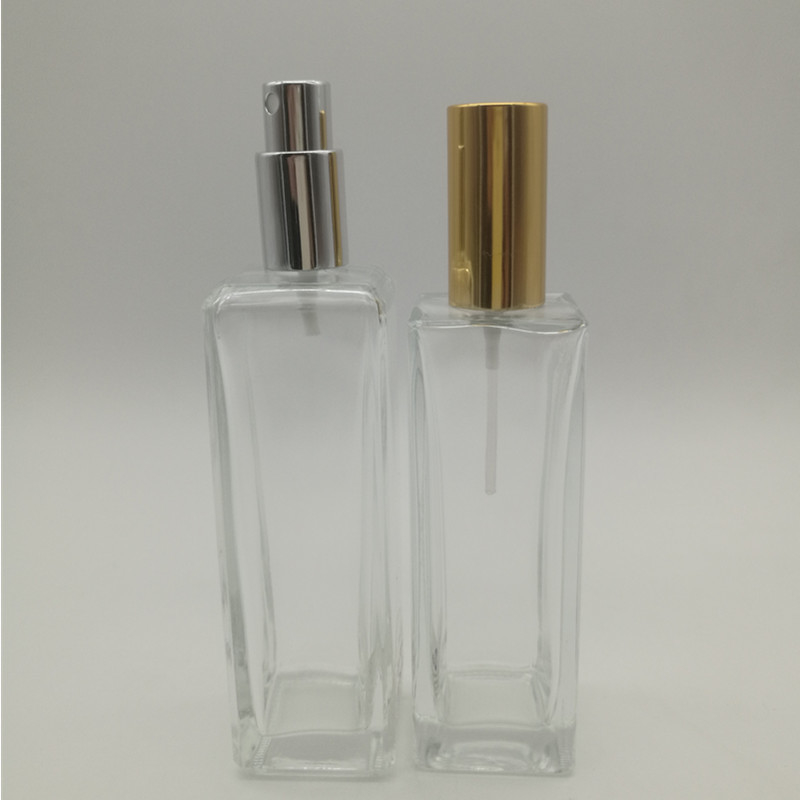 Botellas de perfume de cristal vacío de cristal de 30 ml 50 ml 100 ml