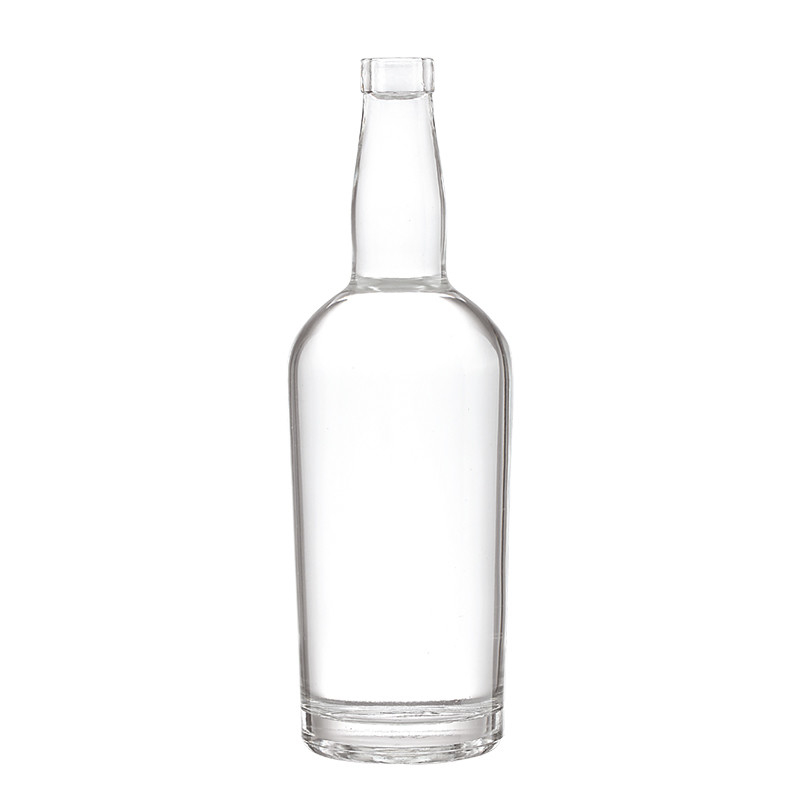 Logotipo de decal Personalizado 350ml 500ml 700ml 750ml 1000ml Botella de vidrio para ron vodka whisky gin