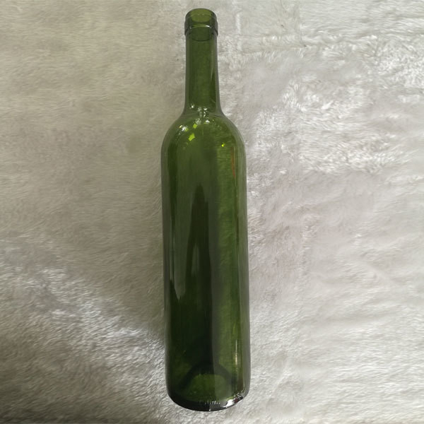 Material de vidrio de color crudo botella de vino antigua congelación profunda Proceso y TT Plazo de pago