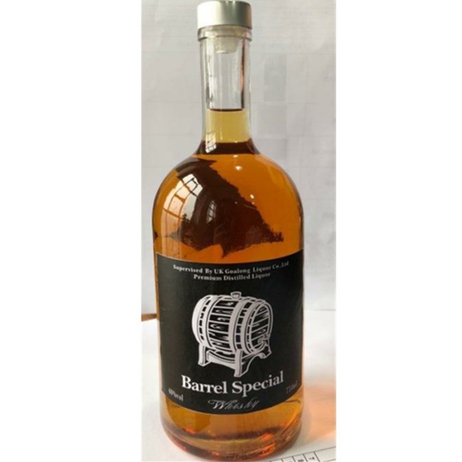 Las botellas con tapa de tornillo 700 ml de whisky claras botellas de vidrio vacías para vino OEM / ODM bienvenido